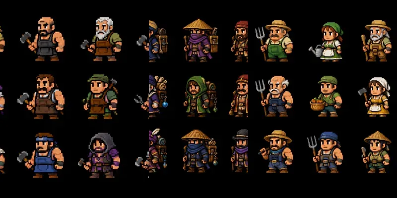 8bit RPG Npc Sprite Sheet Generator generated by undefined