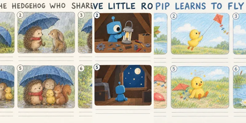 Kids Picture Book Storyboard Sheets