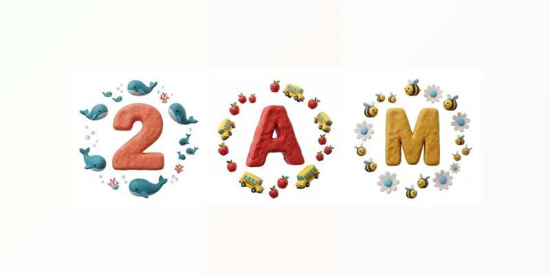 3D Clay Letter Number Anatomy Kits generated by undefined