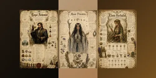 Vintage Herbal Character Art generated by chatgpt-image
