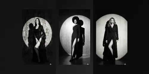 Editorial Noir Fashion generated by gemini-image