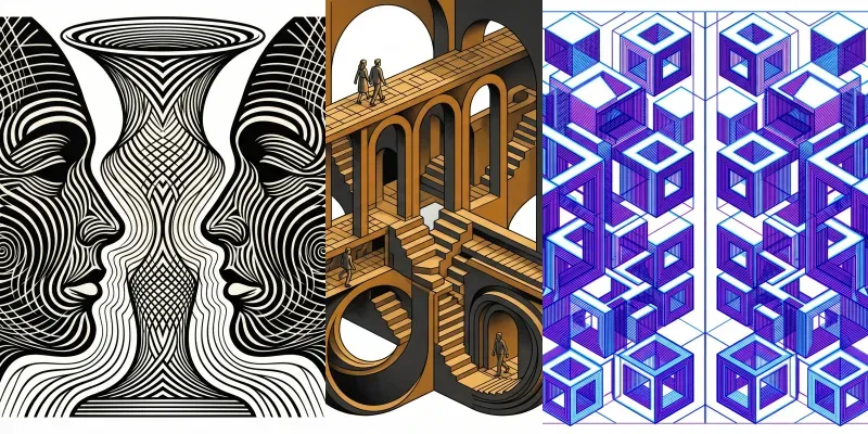 Mindbending Optical Illusion Art generated by undefined