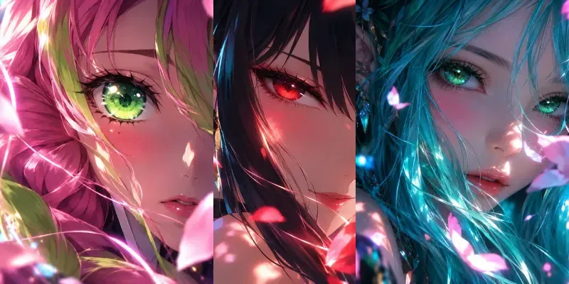 Beautiful Fantasy Anime Girls Art generated by undefined