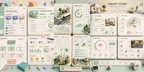 Soft 3D UI Showcase Collections generated by chatgpt-image