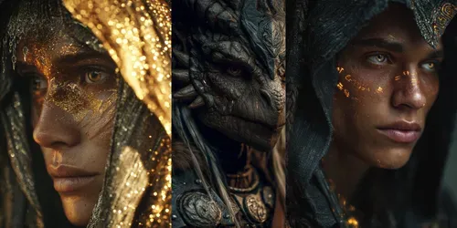 Fantasy Character Portrait Templates generated by midjourney