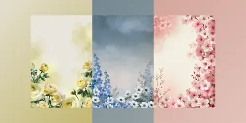 Dreamy Watercolor Floral Borders generated by midjourney