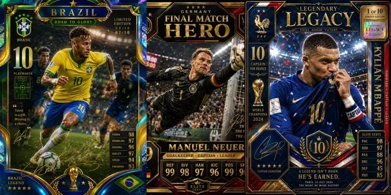 Football Trading Cards generated by undefined