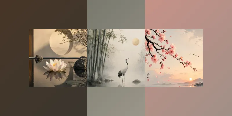 Luxury Minimalist Zen Illustrations generated by undefined