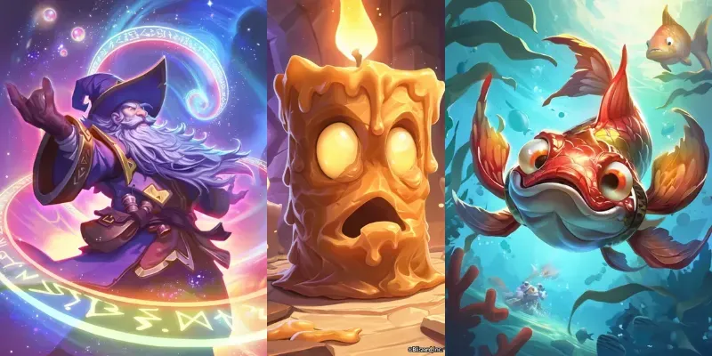 Hearthstone Illustrations From Card Games generated by undefined