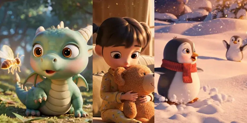 Cute 3D Animepixar Stories generated by undefined