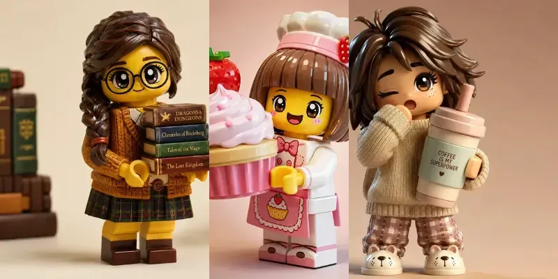Cute Lego Toy Characters generated by undefined