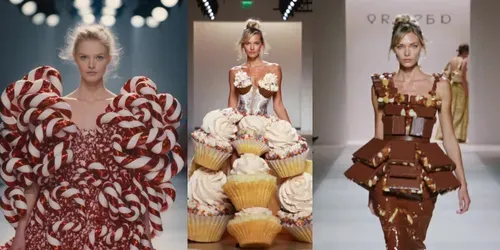 Sweet Couture Runways generated by kling