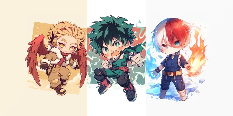 Kawaii Chibi My Hero Academia Characters generated by undefined
