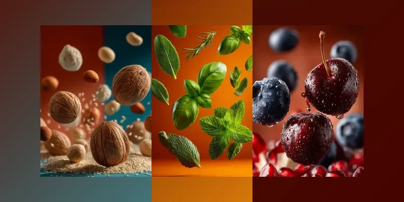 Floating Food Ingredient Generator generated by undefined