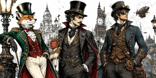 Elegant Vintage Character Sketches generated by chatgpt-image