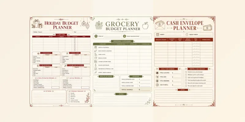 Etsy Budget Planner Kits generated by undefined