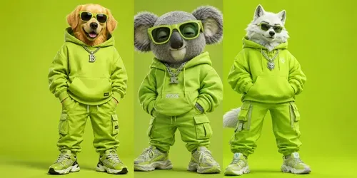 Luxury 3D Animal Mascot Collections generated by chatgpt-image