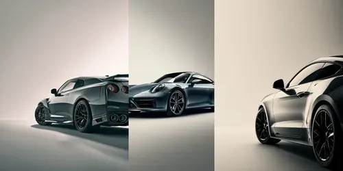 Minimalist Luxury Car Portraits generated by midjourney