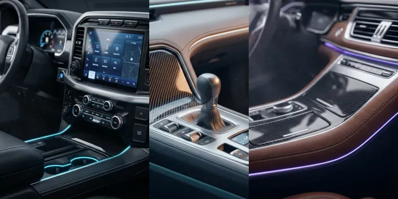 Luxury Car Interior Detail Closeups Pros generated by undefined