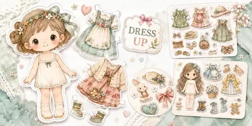 Dressup Character Fussycut Sheets generated by chatgpt-image