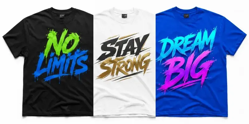 Streetwear Typography Tshirt Mockups generated by undefined