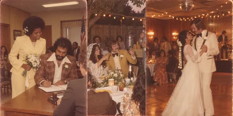 70s Wedding Day Photos