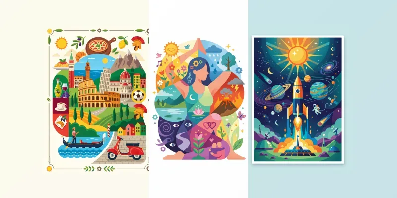 Flat Poster Scene Generator generated by undefined