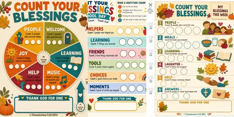Christian Gratitude Count Kits generated by undefined
