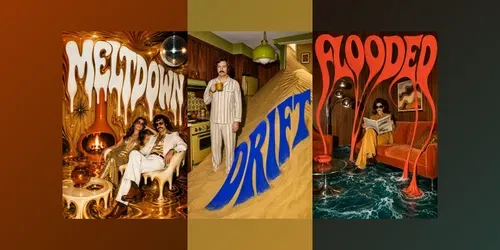 Psychedelic Room Typographies generated by chatgpt-image