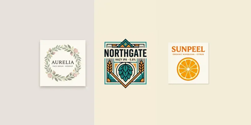 Artisan Product Label Studios generated by undefined