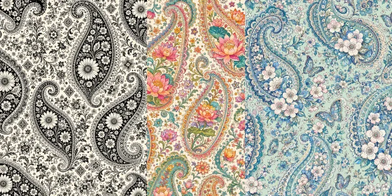 Vintage Floral Paisley Patterns generated by undefined