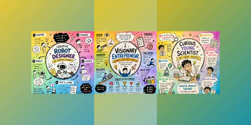 Whimsical Career Sketchnote Posters generated by undefined