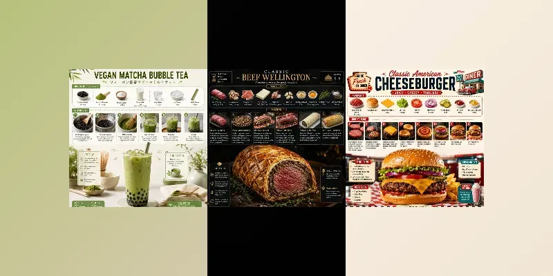 Visual Recipe Infographics generated by undefined