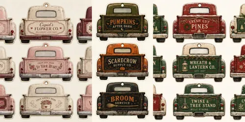 Vehicle Pickup Ephemera Tags generated by chatgpt-image