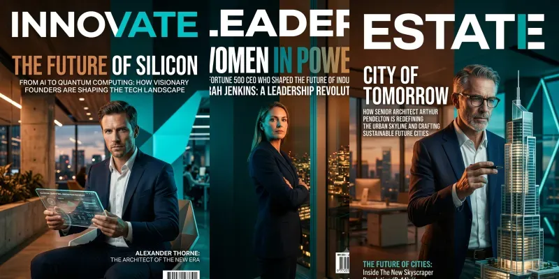 Editorial Business Magazine Backgrounds generated by undefined