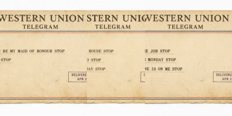 Vintage Telegram Announce Anything Now generated by undefined