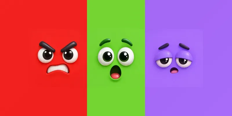 Emoji Faces Playful Emotional Faces