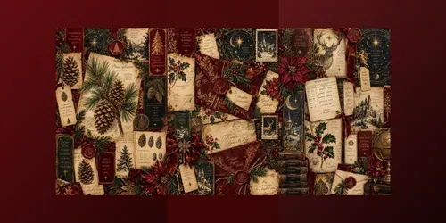 Dark Academia Christmas Journal Ephemera generated by chatgpt-image