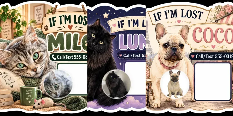 If Im Lost Pet Stickers generated by undefined
