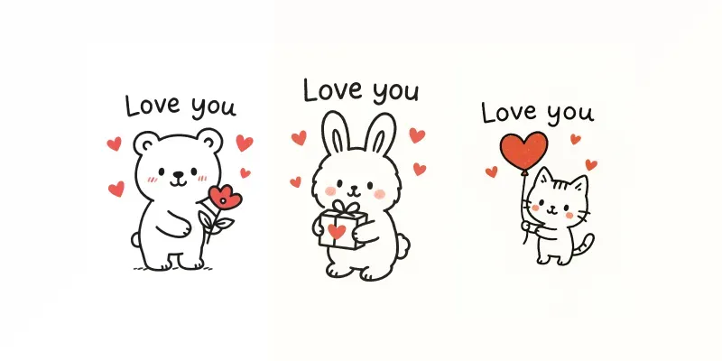 Cute Doodle Characters generated by undefined