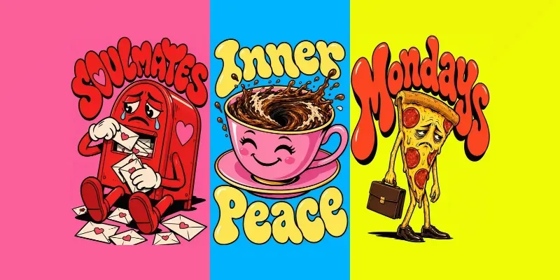 Existential Pop Art Cartoons