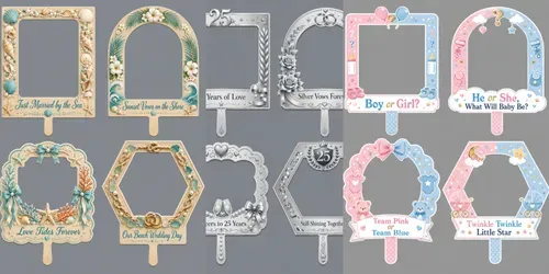 Photo Booth Frame Sign Designs generated by chatgpt-image