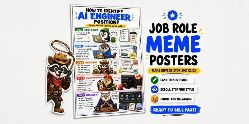 Job Role Meme Posters generated by undefined