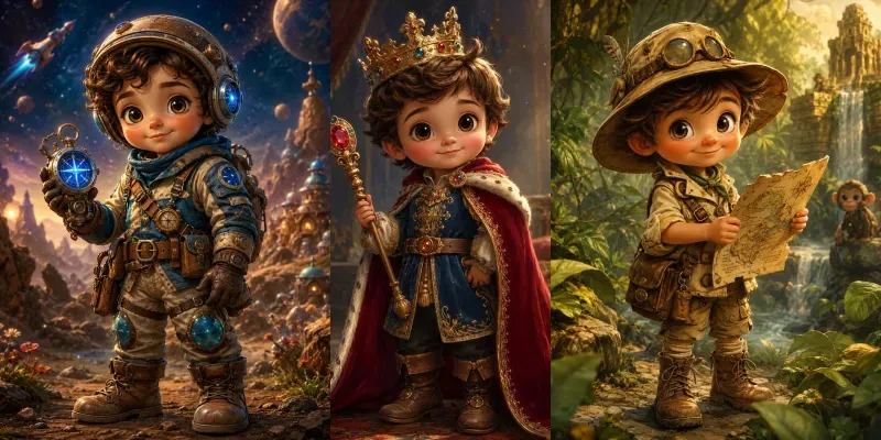 Whimsical Tiny Heroes generated by undefined