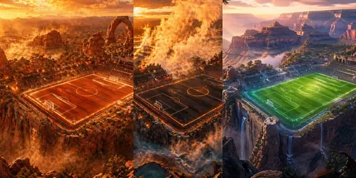Surreal Soccer Nature Wall Art Posters generated by chatgpt-image