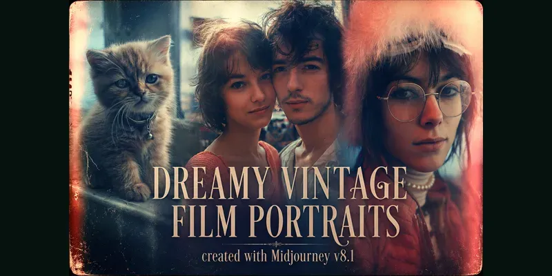 Dreamy Vintage Film Portraits generated by undefined