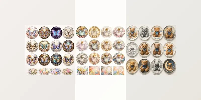 Creative Style Grid Artwork Sets generated by undefined