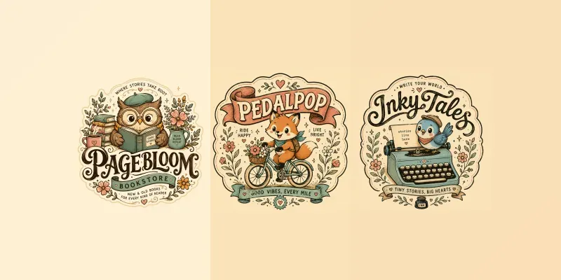 Whimsical Retro Mascot Logos generated by undefined