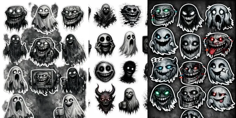 Trolling Faces Stickers generated by undefined