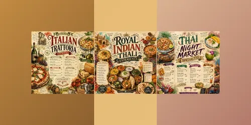 Global Street Food Festival Menu Posters generated by chatgpt-image